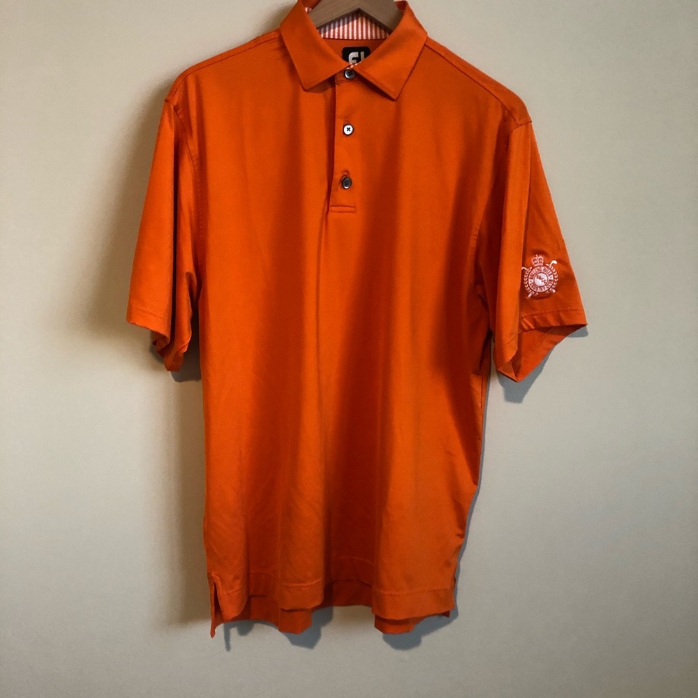 Orange FootJoy Golf Polo - Size M